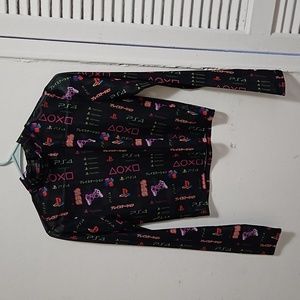 Playstation Mesh Cropped Top